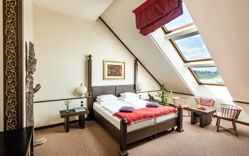 Dachgeschosszimmer im Park-Hotel Hagenbeck – Lichtdurchflutetes Afrika-Flair mit Weitblick