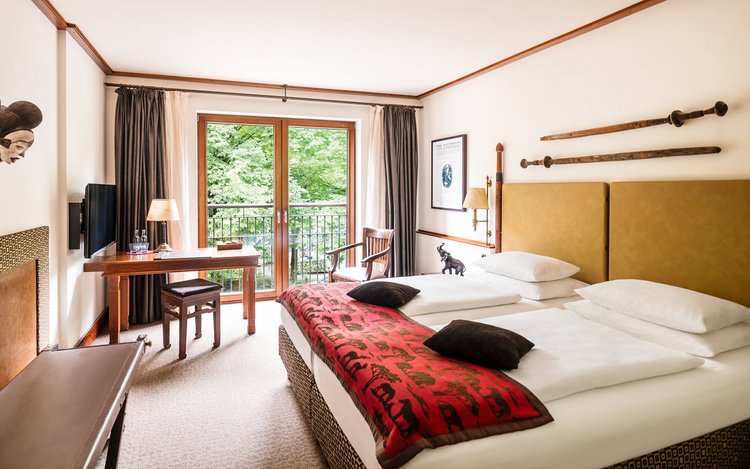 Zimmer mit Balkon im Parkhotel Hagenbeck