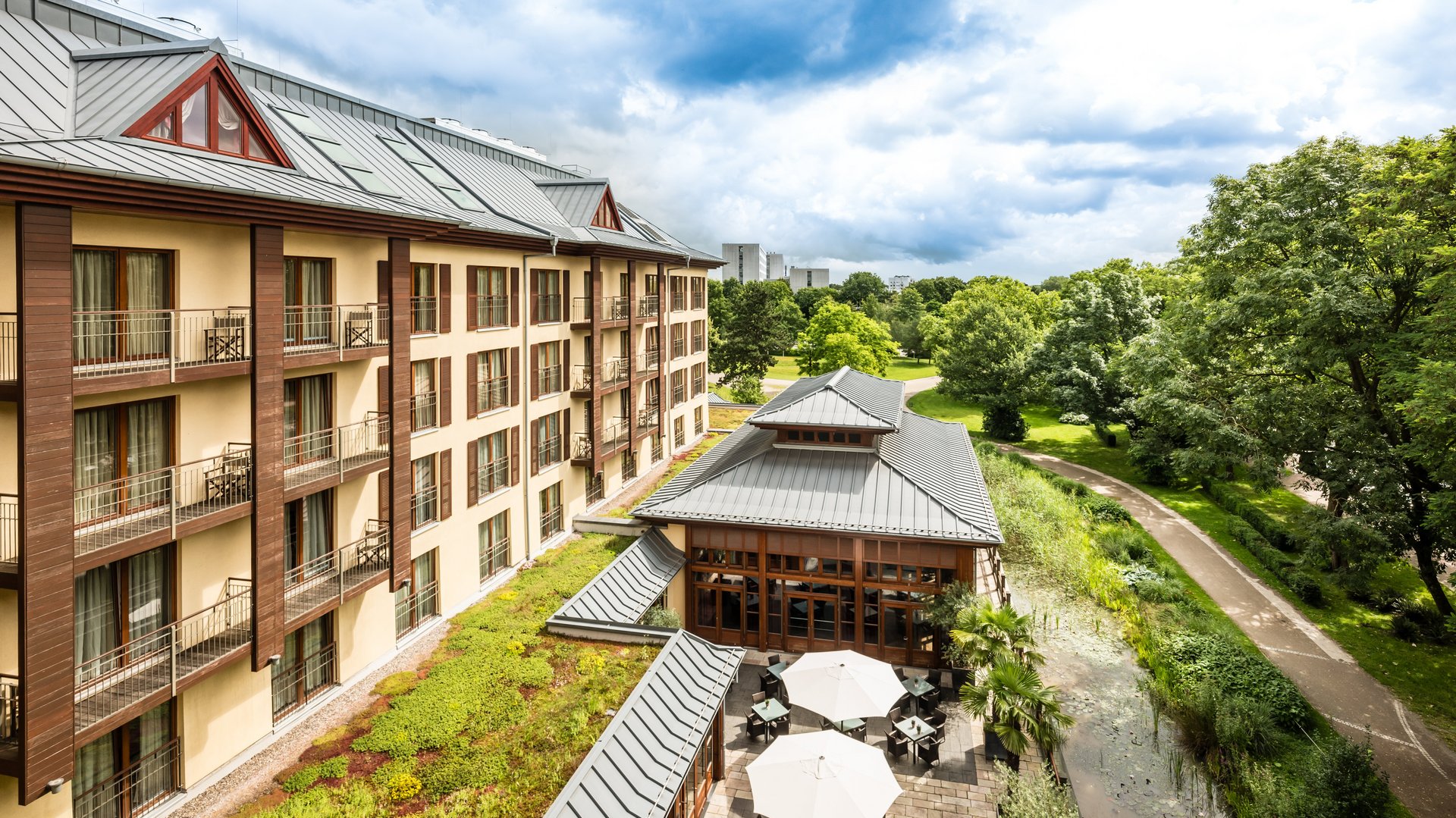 Das Parkhotel Hagenbeck von außen