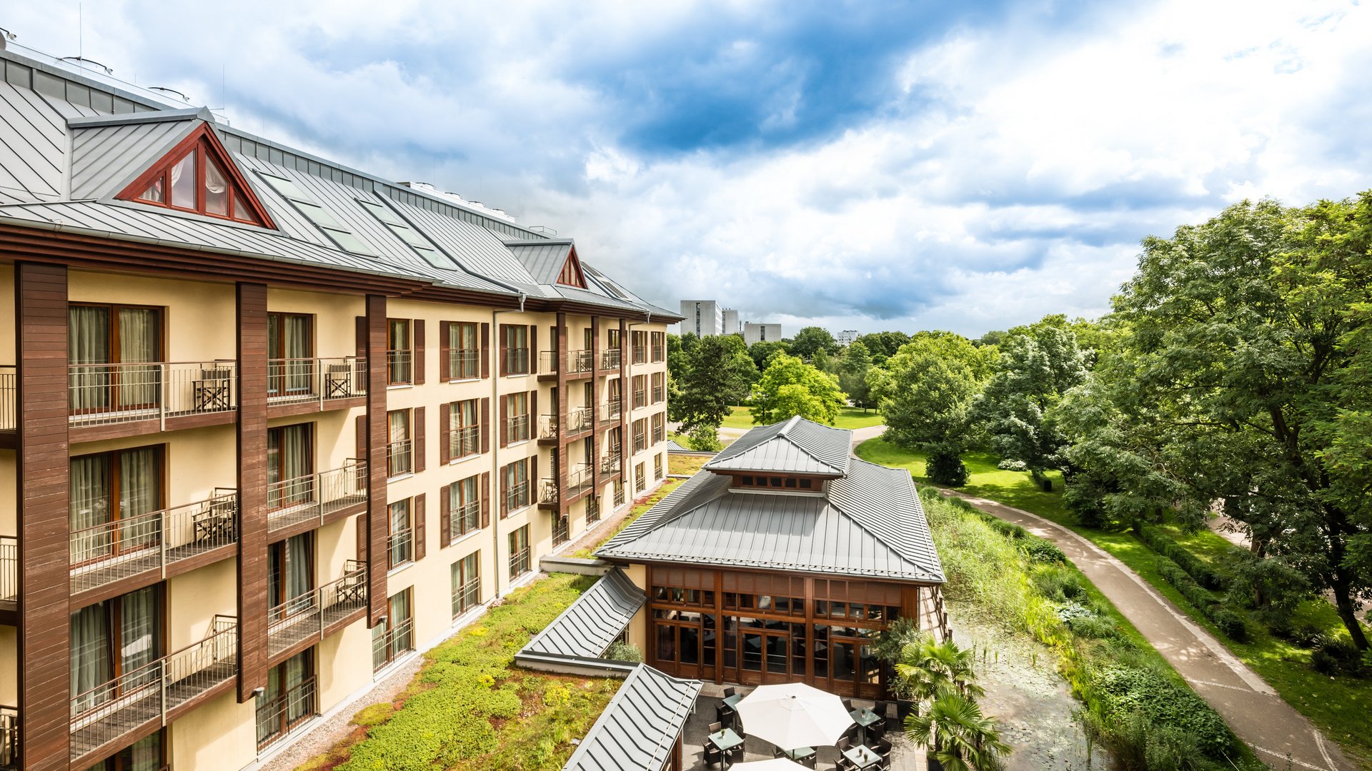 Das Parkhotel Hagenbeck von außen