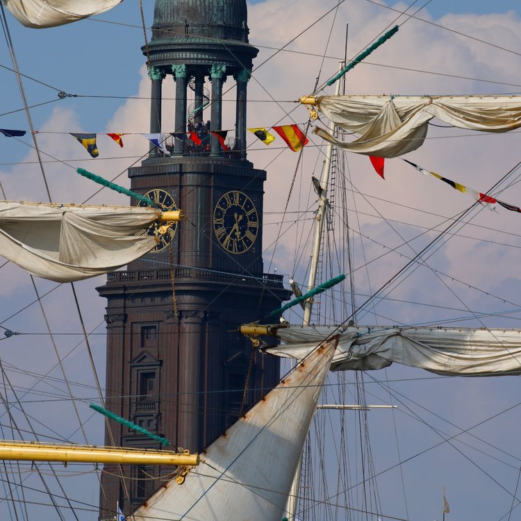 Masten eines Segelschiffes