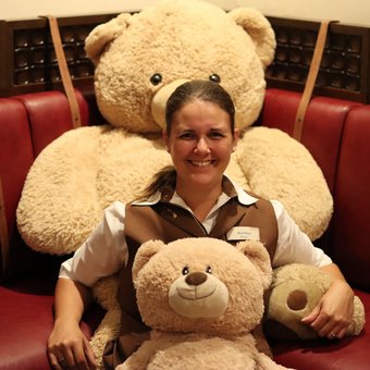 Mitarbeiter haben Spaß